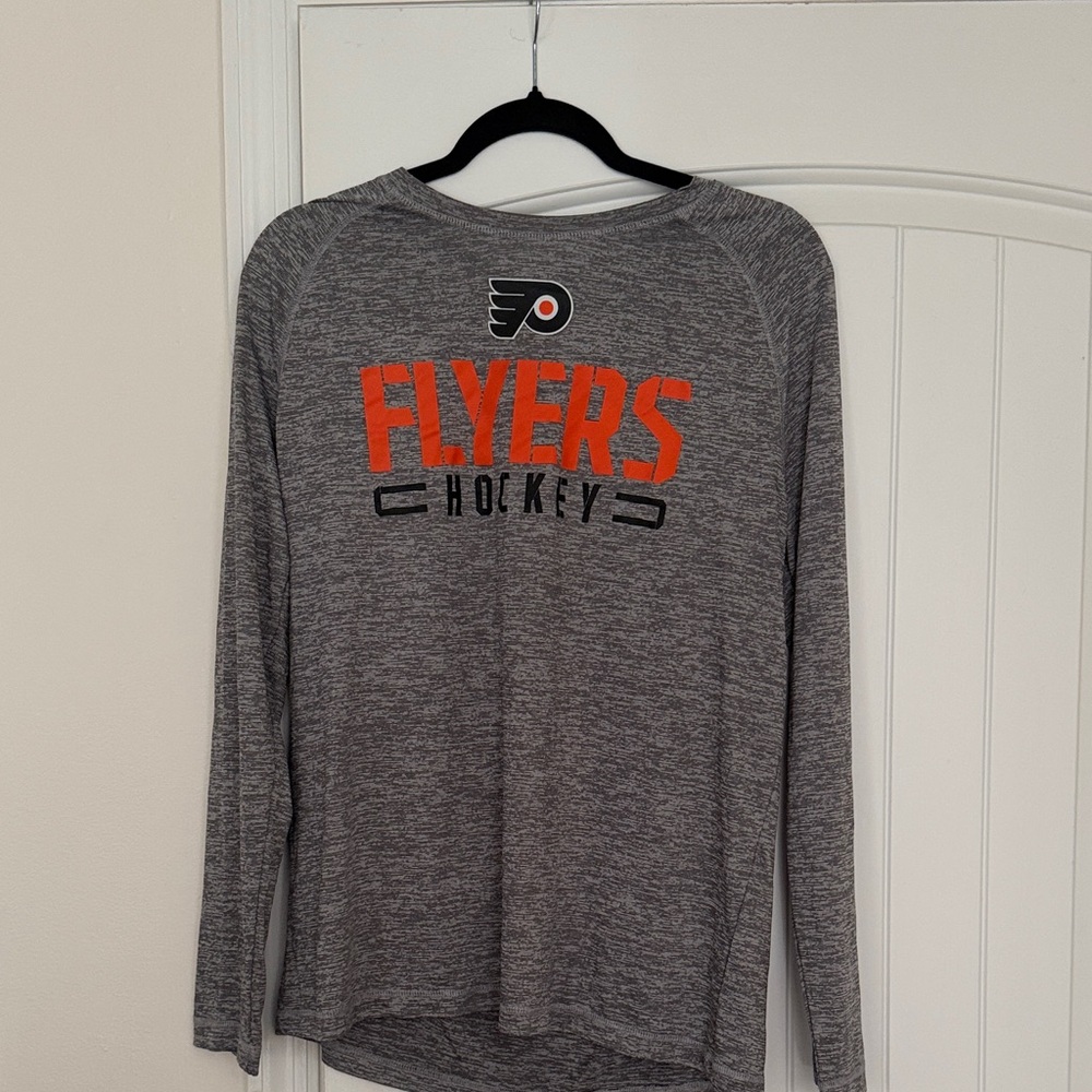 Fanatics Gray Flyers Hockey Long Sleeve Tee